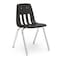 Virco 9000 Series 18" Classroom Chair, 5th Grade - Adult with Nylon Glides - Black Seat 9018 - alternate 1